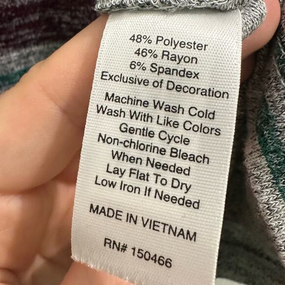 Market & Spruce Striped Super Soft Comfortable Bodycon Mini Skirt Coverup Large - Picture 6 of 9